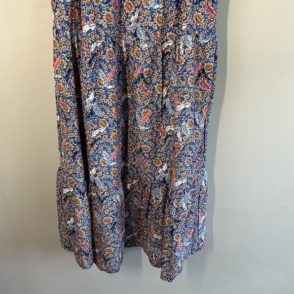 NWT Knox Rose Off The Coast Floral Tiered Boho Midi Sundress Size Large - Picture 5 of 16